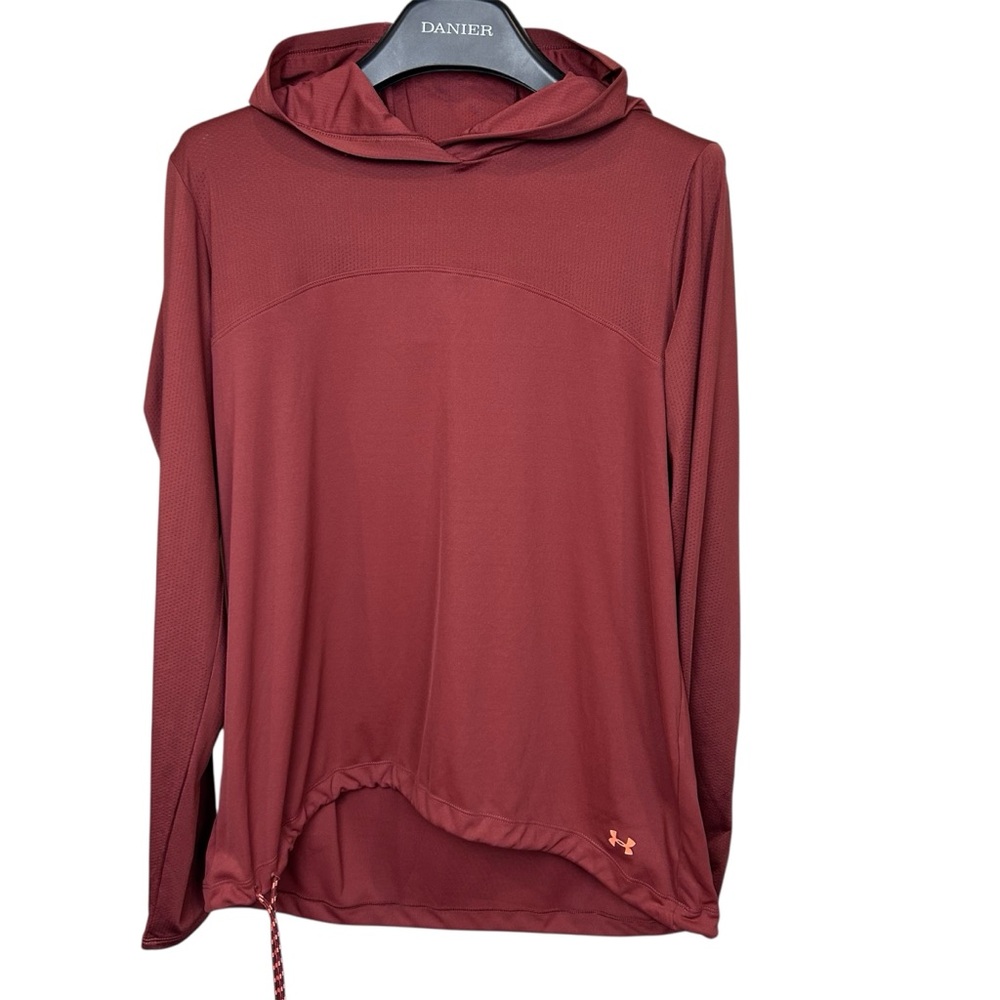 Under Armour ISO-Chill Rust Red‎ Hooded Long Sleeve Top Women’s Large